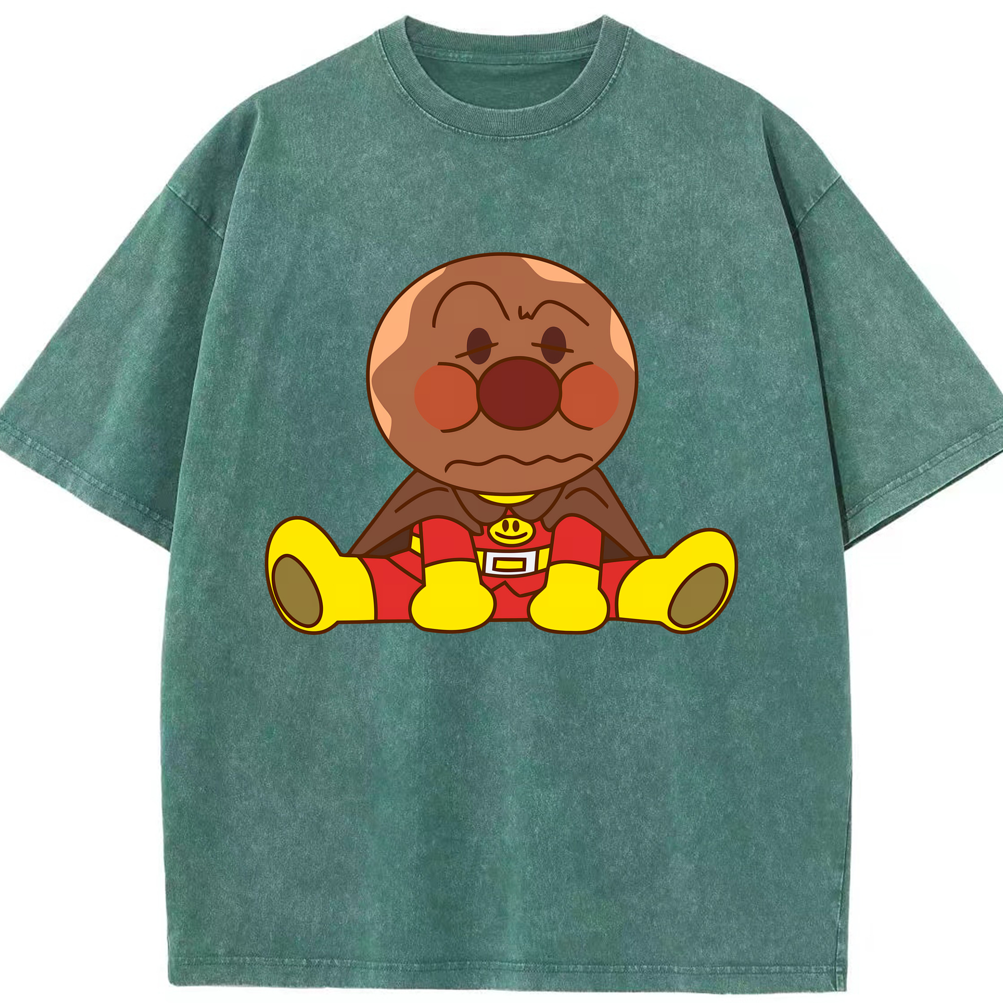 （画像用） アンパンマン Anpanman 綿100% ヴィンテージ風 半袖Tシャツ（フロントプリント）